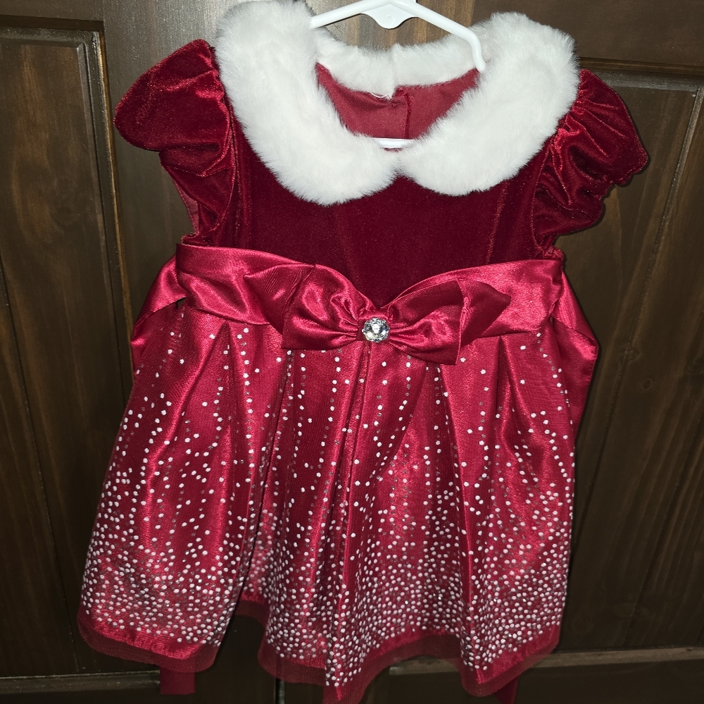 Rare edition christmas dress with bloomers 18 months